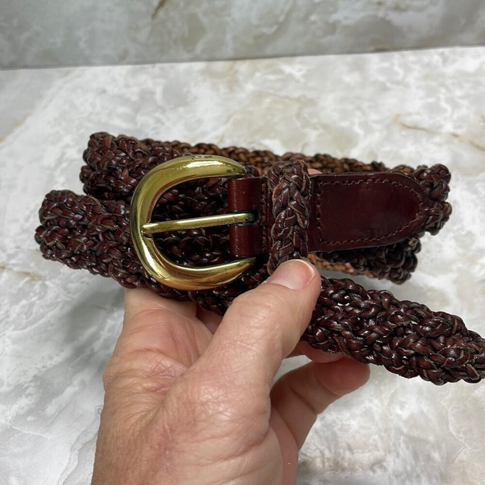 Vintage 90’s double braided leather belt